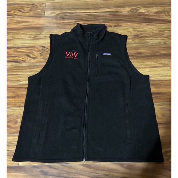 Patagonia Other - Patagonia Better Sweater Full Zip Vest Men's Size 2XL XL Black ViiV Healthcare